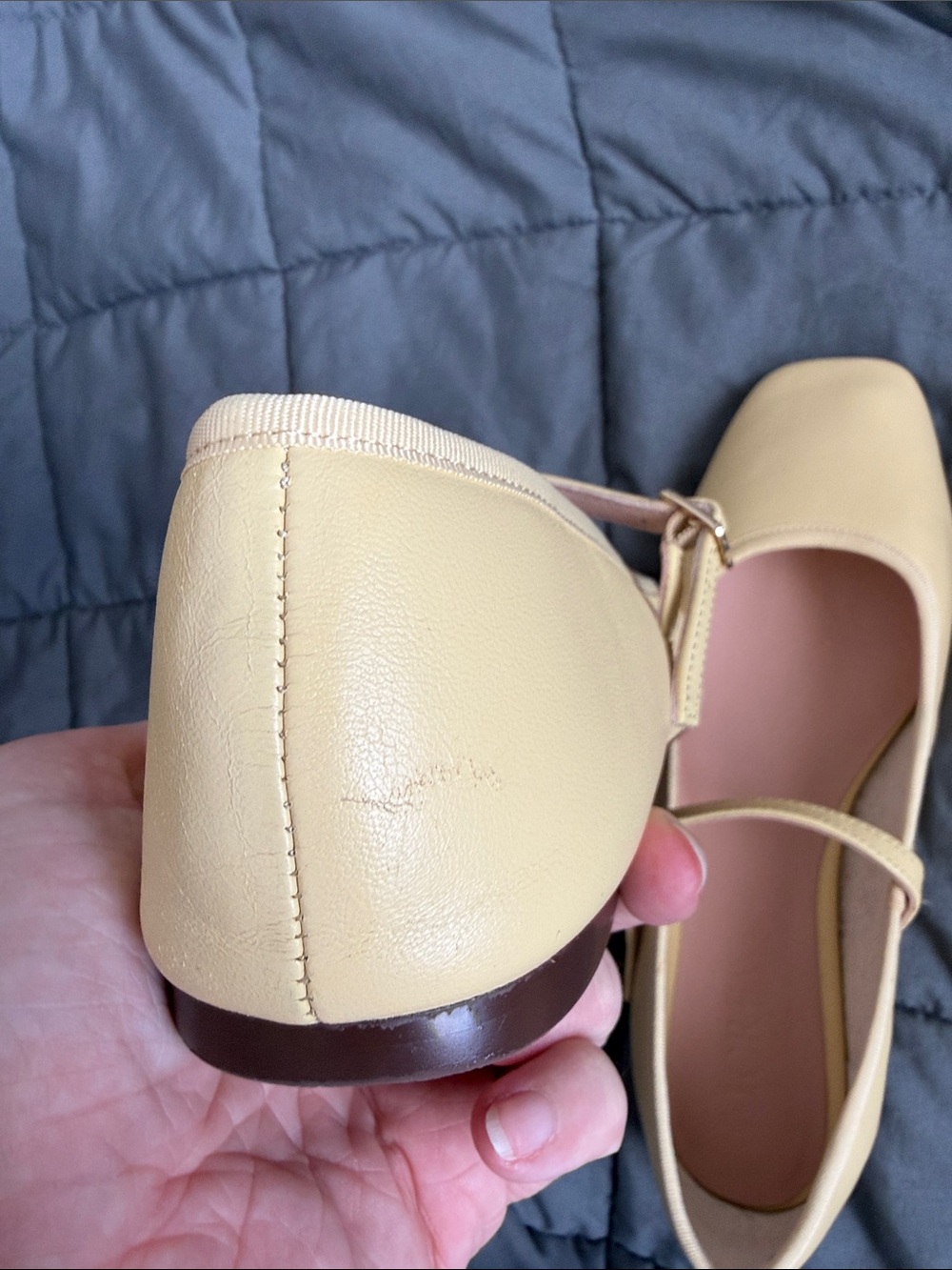 Jcrew butter yellow ballet Mary Jane flats - Picture 4 of 5